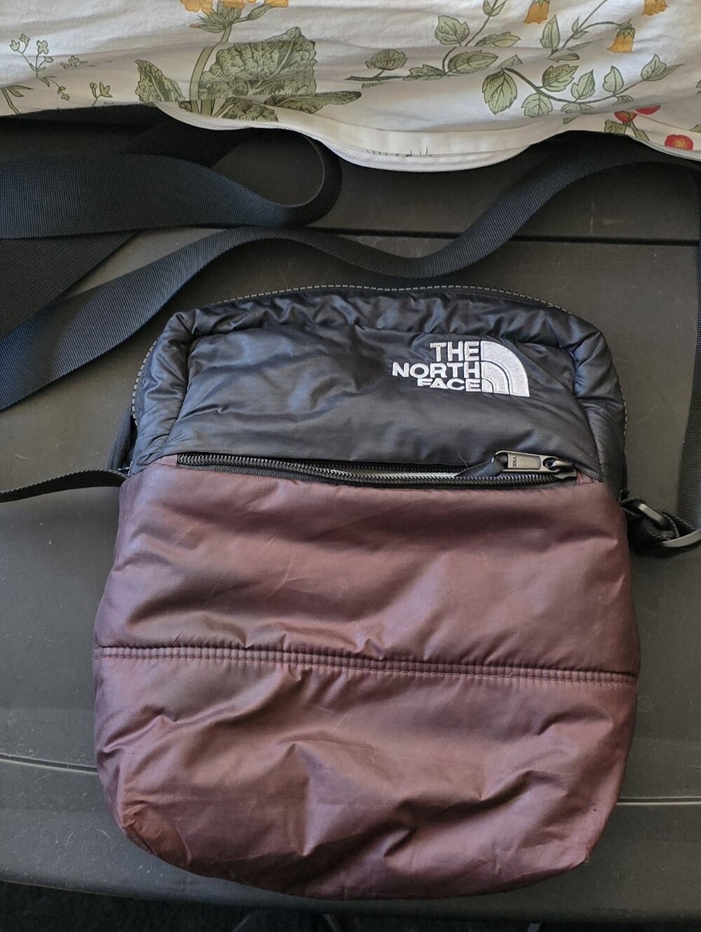 The North Face Women's Black And Burgundy Crossbody Bag